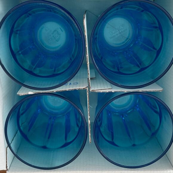 IKEA POKAL Blue 12 oz Glasses (Set of 4) - Picture 3 of 5